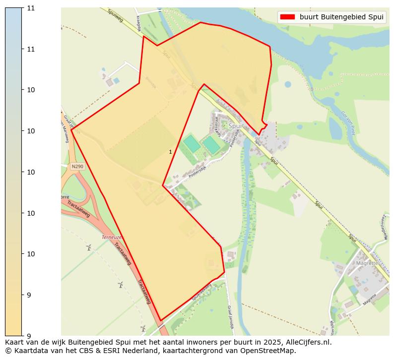 Afbeelding van de buurt Buitengebied Spui op de kaart.