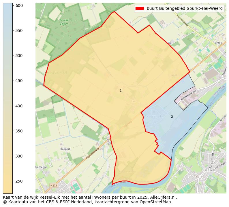 Afbeelding van de buurt Buitengebied Spurkt-Hei-Weerd op de kaart.