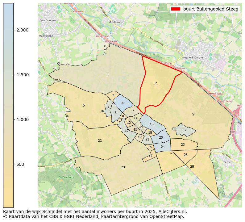 Afbeelding van de buurt Buitengebied Steeg op de kaart.