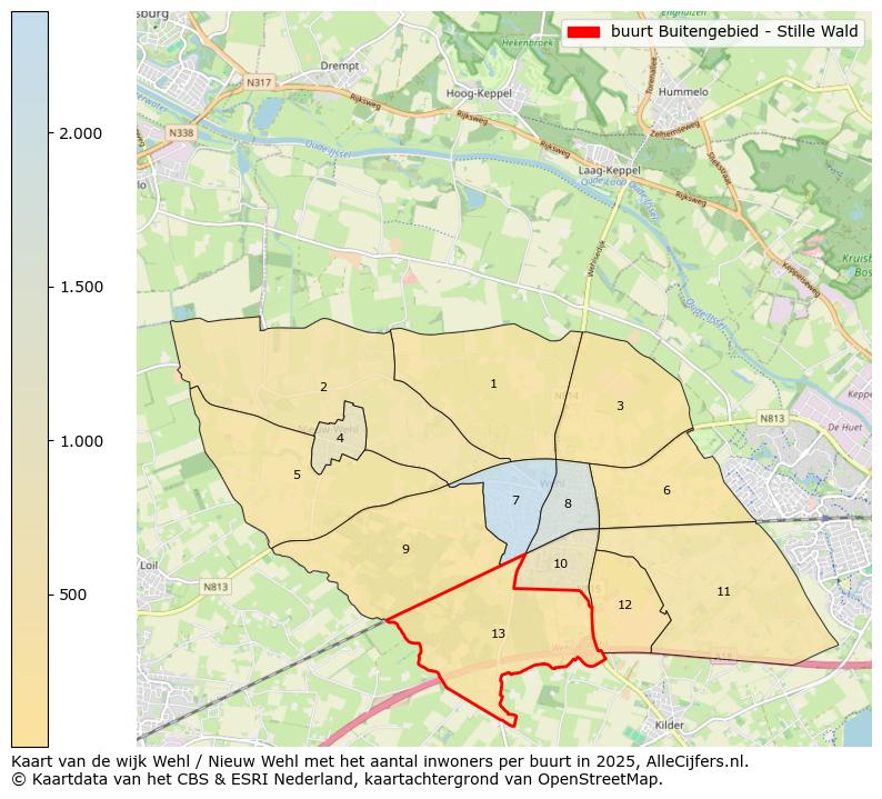 Afbeelding van de buurt Buitengebied - Stille Wald op de kaart.