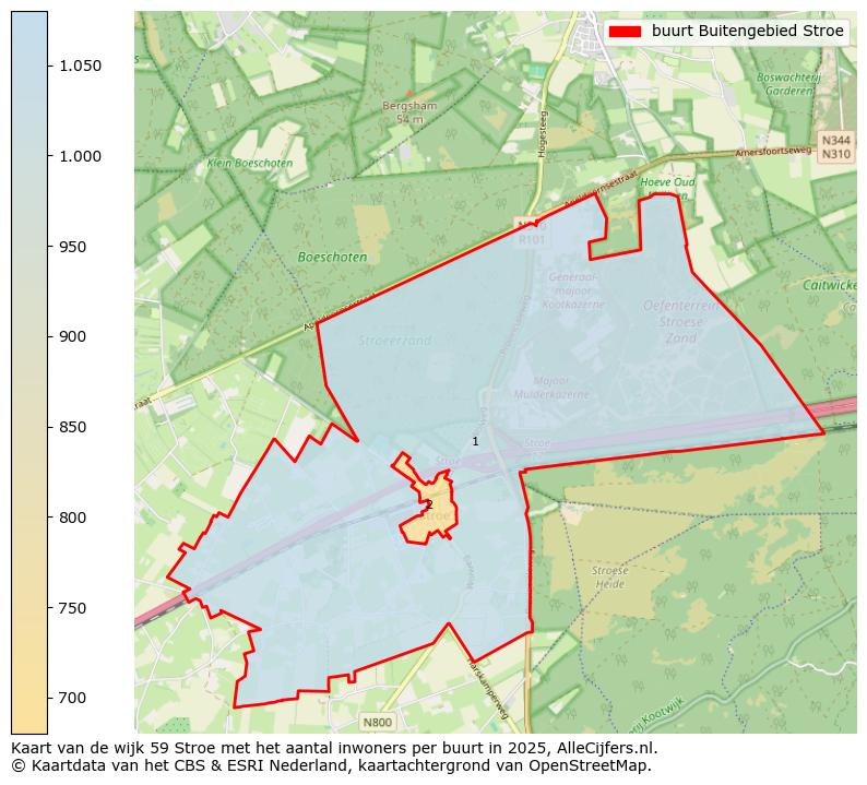 Afbeelding van de buurt Buitengebied Stroe op de kaart.