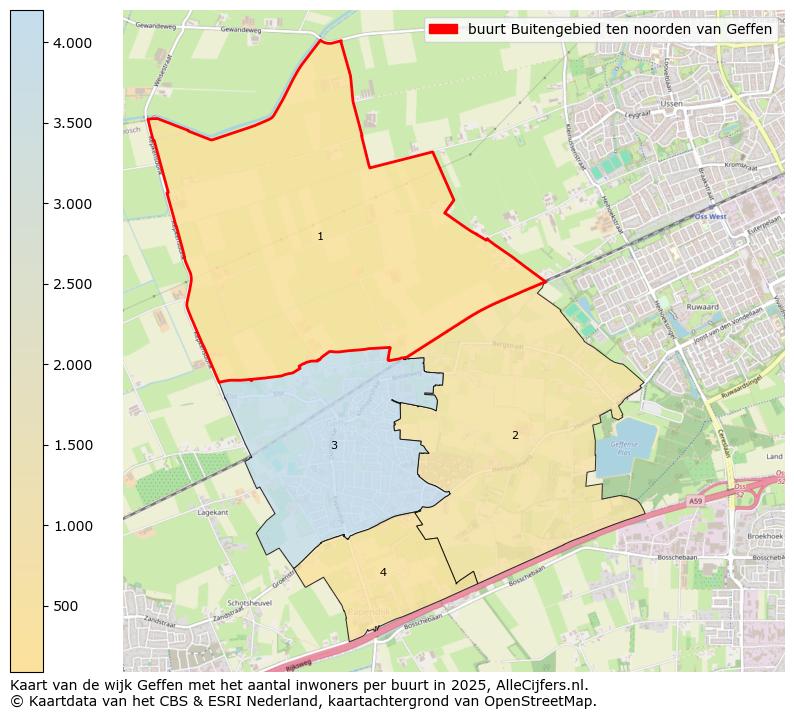 Afbeelding van de buurt Buitengebied ten noorden van Geffen op de kaart.
