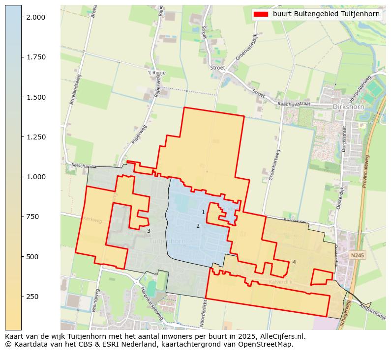 Afbeelding van de buurt Buitengebied Tuitjenhorn op de kaart.