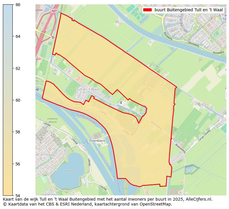 Afbeelding van de buurt Buitengebied Tull en ’t Waal op de kaart.