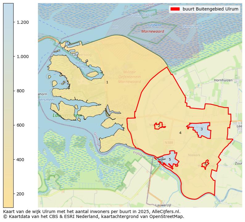 Afbeelding van de buurt Buitengebied Ulrum op de kaart.