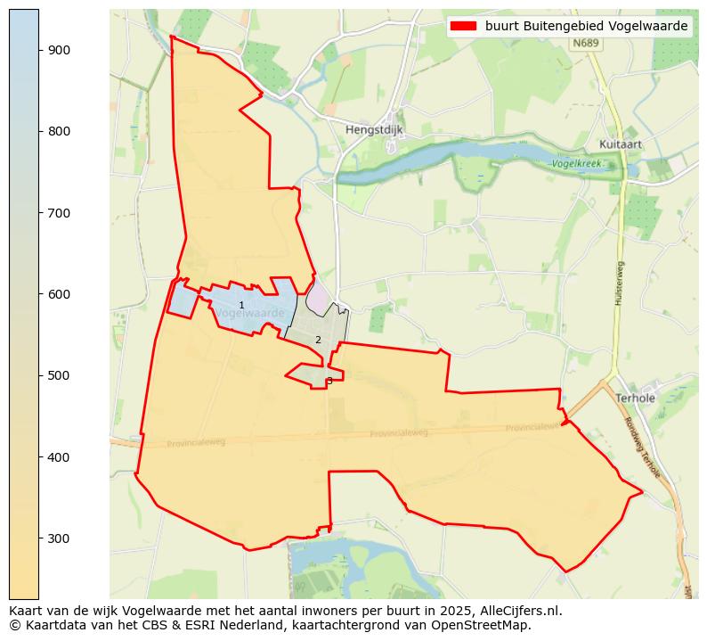 Afbeelding van de buurt Buitengebied Vogelwaarde op de kaart.