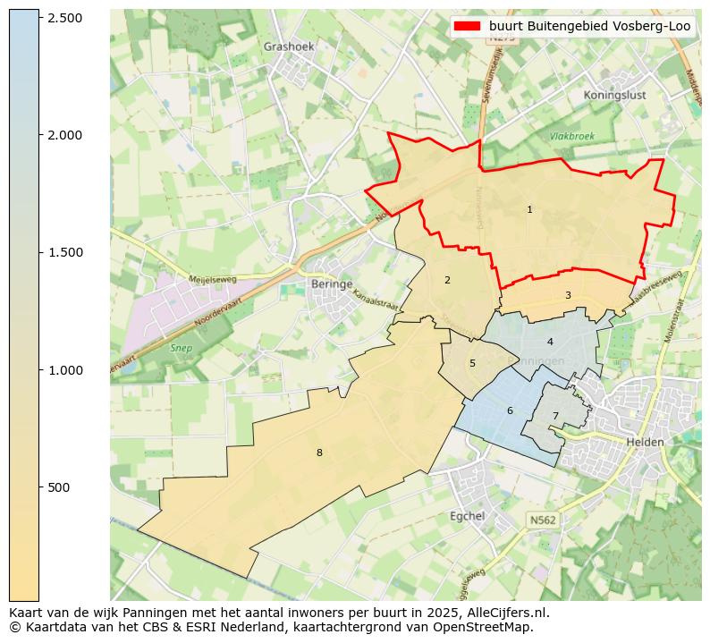 Afbeelding van de buurt Buitengebied Vosberg-Loo op de kaart.