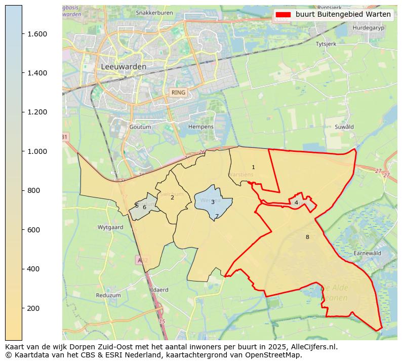 Afbeelding van de buurt Buitengebied Warten op de kaart.