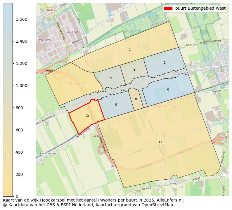 Afbeelding van de buurt Buitengebied West op de kaart.