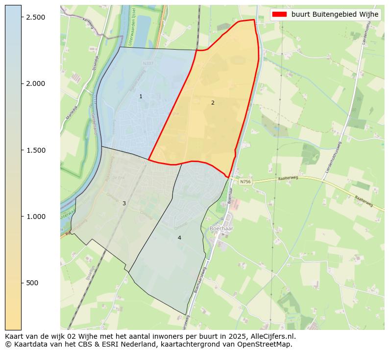 Afbeelding van de buurt Buitengebied Wijhe op de kaart.