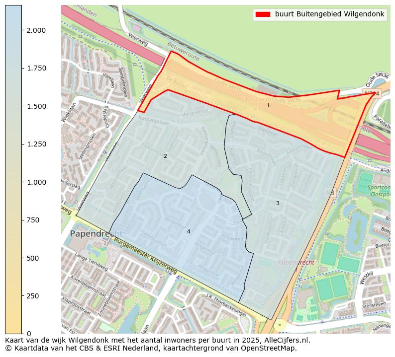 Afbeelding van de buurt Buitengebied Wilgendonk op de kaart.