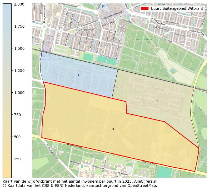 Afbeelding van de buurt Buitengebied Witbrant op de kaart.