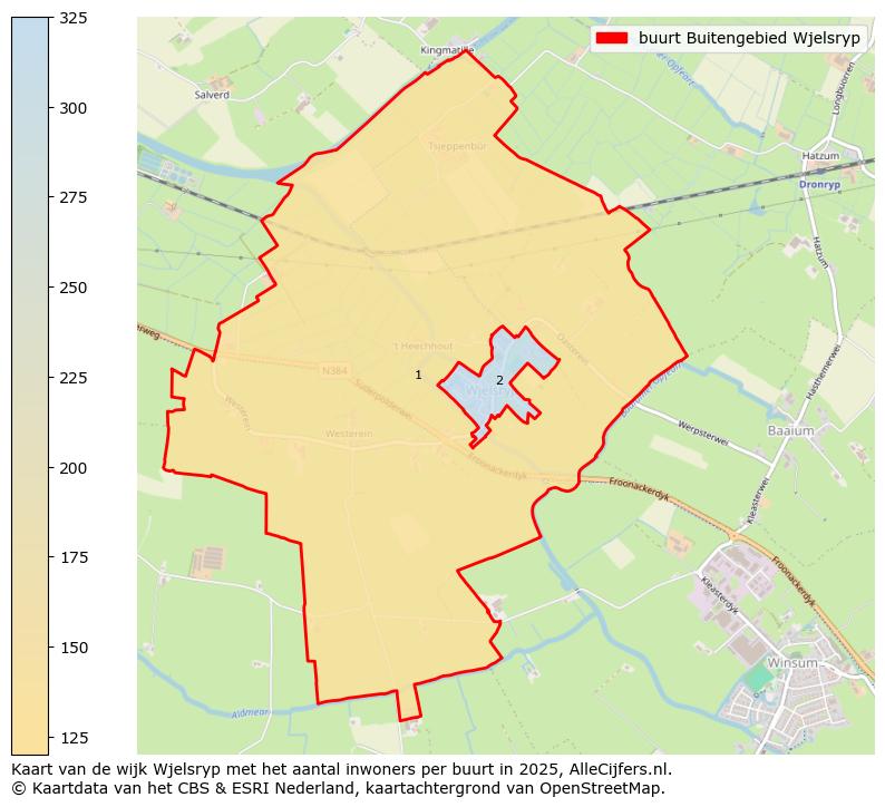 Afbeelding van de buurt Buitengebied Wjelsryp op de kaart.