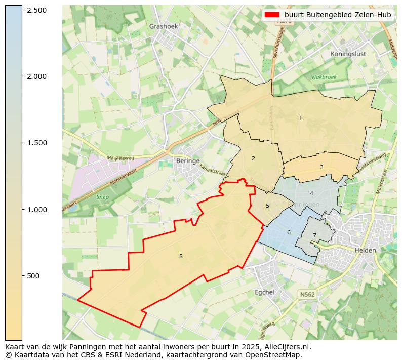 Afbeelding van de buurt Buitengebied Zelen-Hub op de kaart.