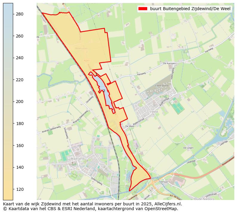 Afbeelding van de buurt Buitengebied Zijdewind/De Weel op de kaart.