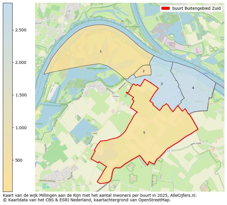 Afbeelding van de buurt Buitengebied Zuid op de kaart.