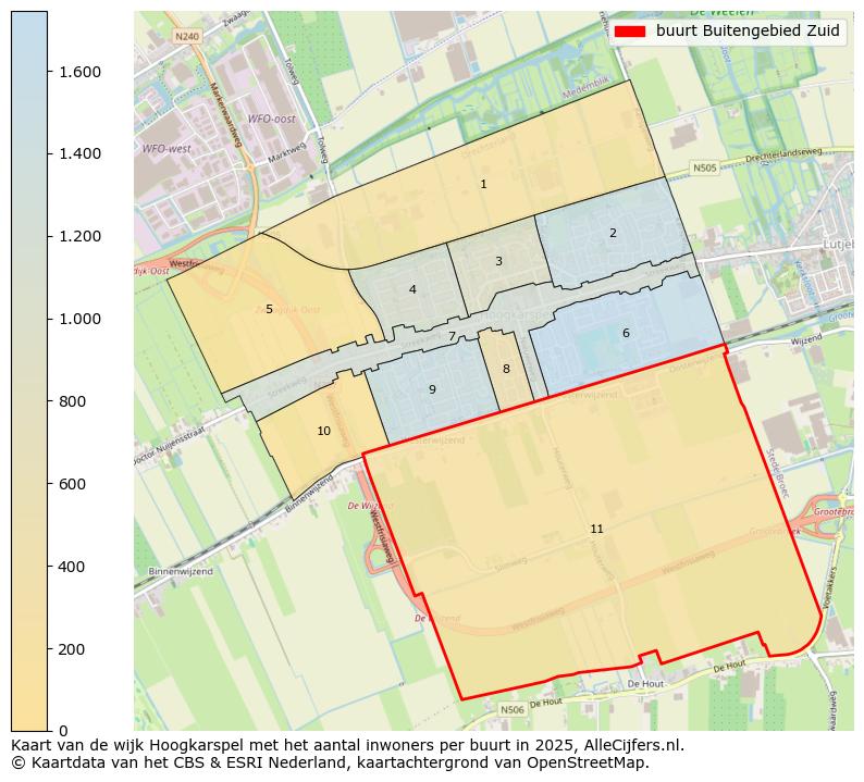 Afbeelding van de buurt Buitengebied Zuid op de kaart.