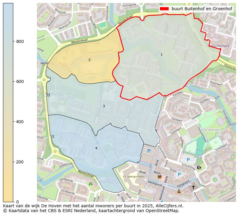 Afbeelding van de buurt Buitenhof en Groenhof op de kaart.