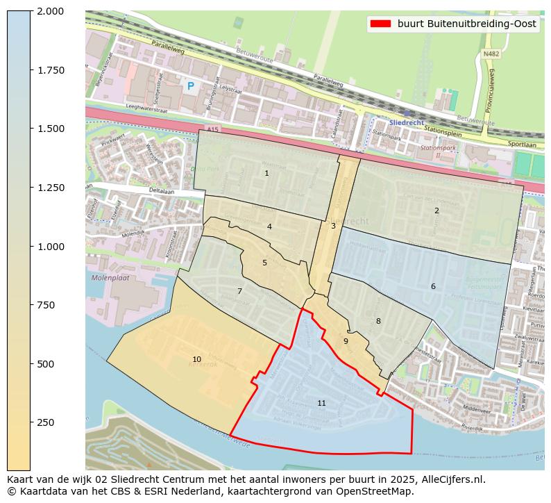 Afbeelding van de buurt Buitenuitbreiding-Oost op de kaart.