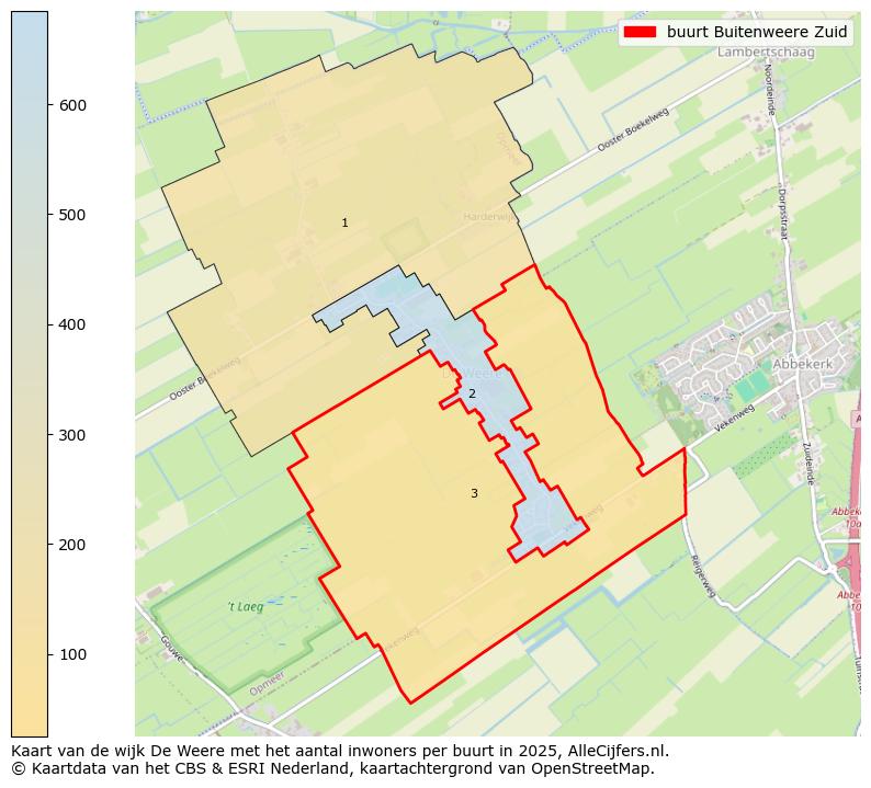 Afbeelding van de buurt Buitenweere Zuid op de kaart.