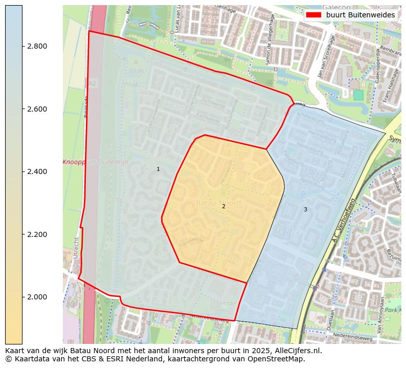 Afbeelding van de buurt Buitenweides op de kaart.
