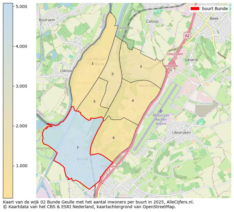 Afbeelding van de buurt Bunde op de kaart.