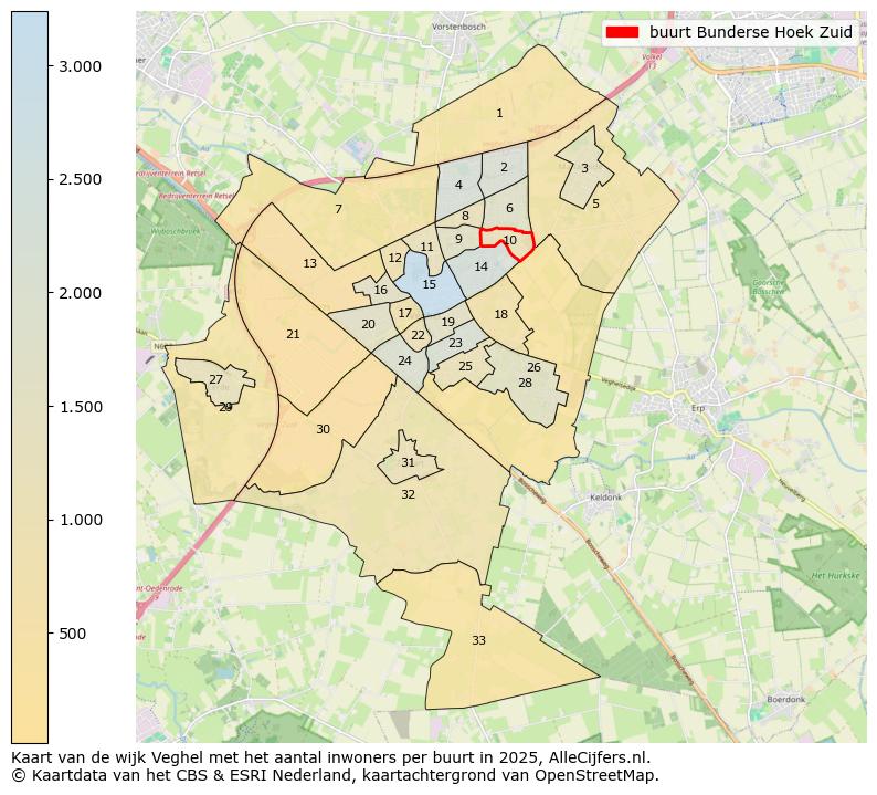 Afbeelding van de buurt Bunderse Hoek Zuid op de kaart.