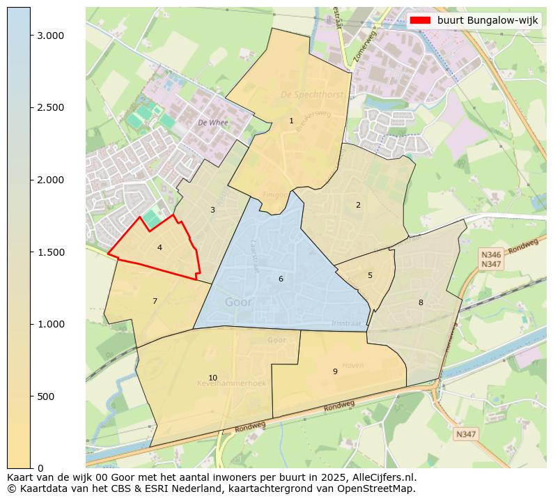 Afbeelding van de buurt Bungalow-wijk op de kaart.