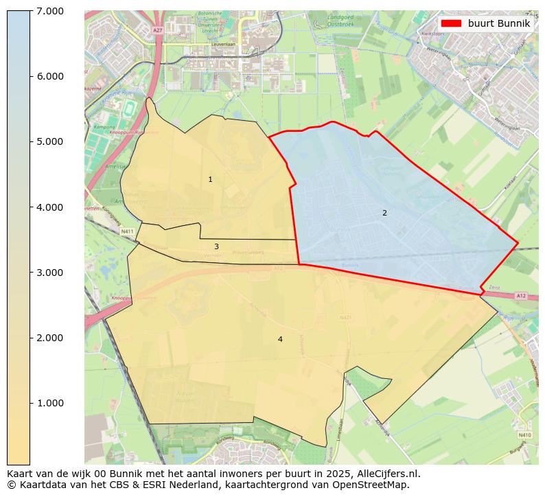 Afbeelding van de buurt Bunnik op de kaart.