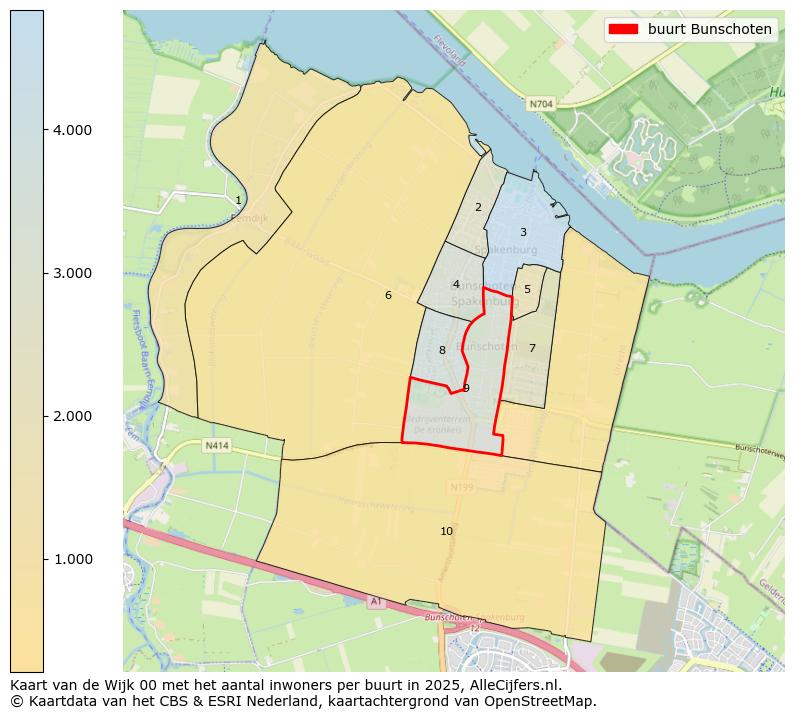 Afbeelding van de buurt Bunschoten op de kaart.