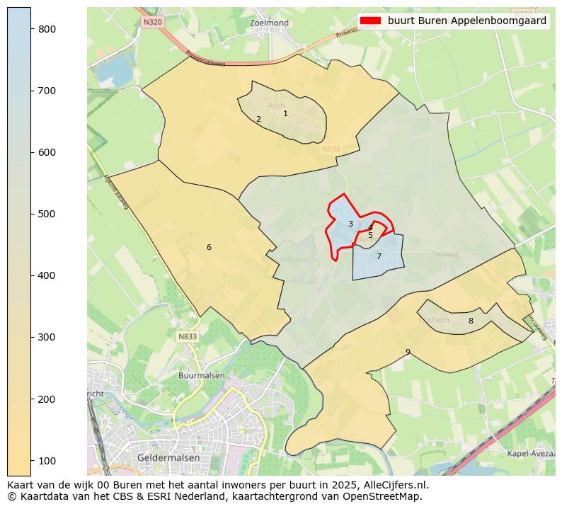 Afbeelding van de buurt Buren Appelenboomgaard op de kaart.