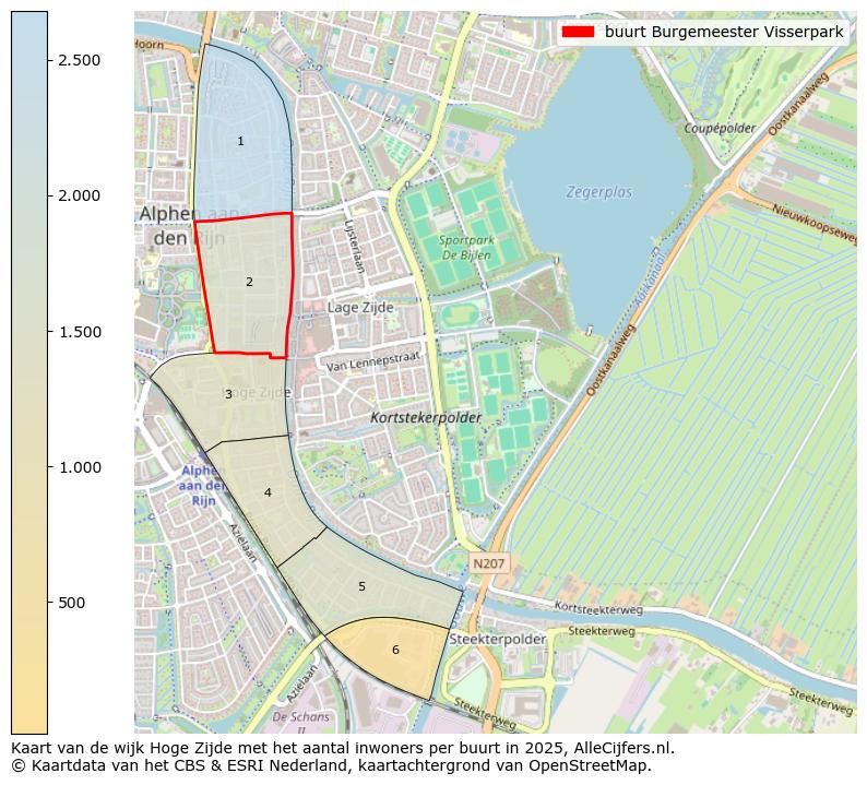 Afbeelding van de buurt Burgemeester Visserpark op de kaart.
