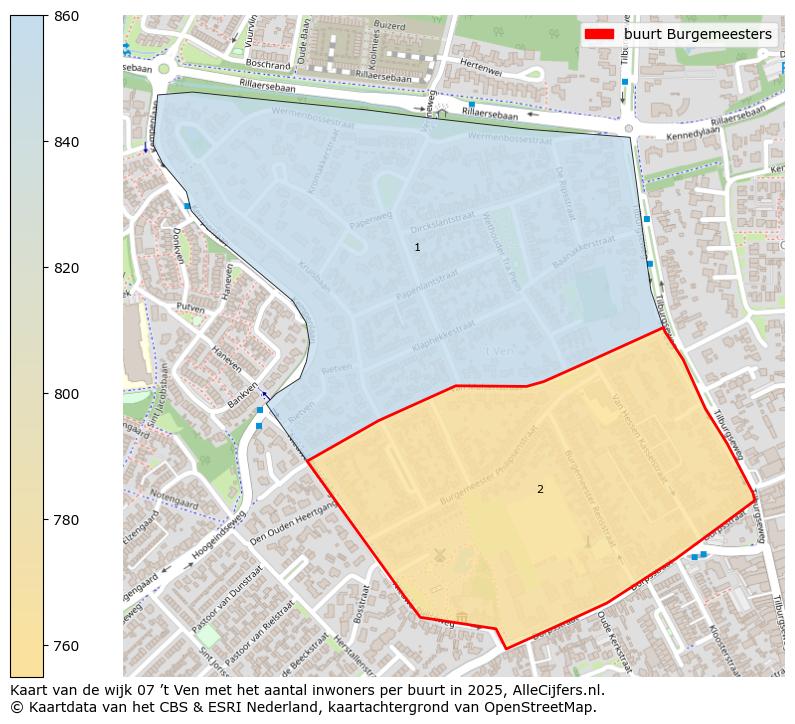 Afbeelding van de buurt Burgemeesters op de kaart.