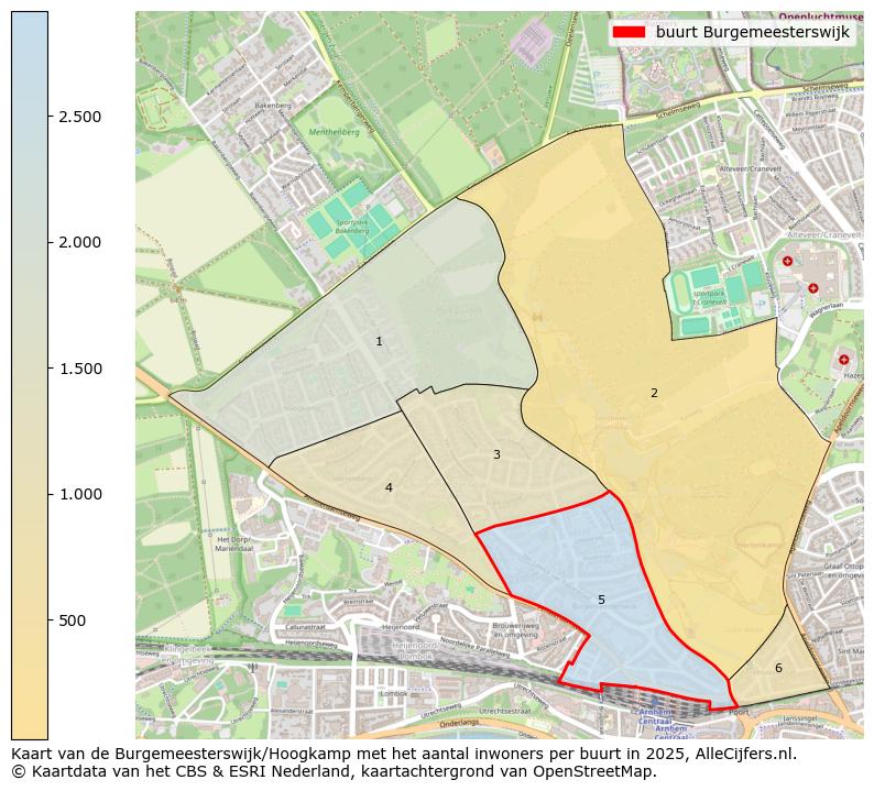 Afbeelding van de buurt Burgemeesterswijk op de kaart.