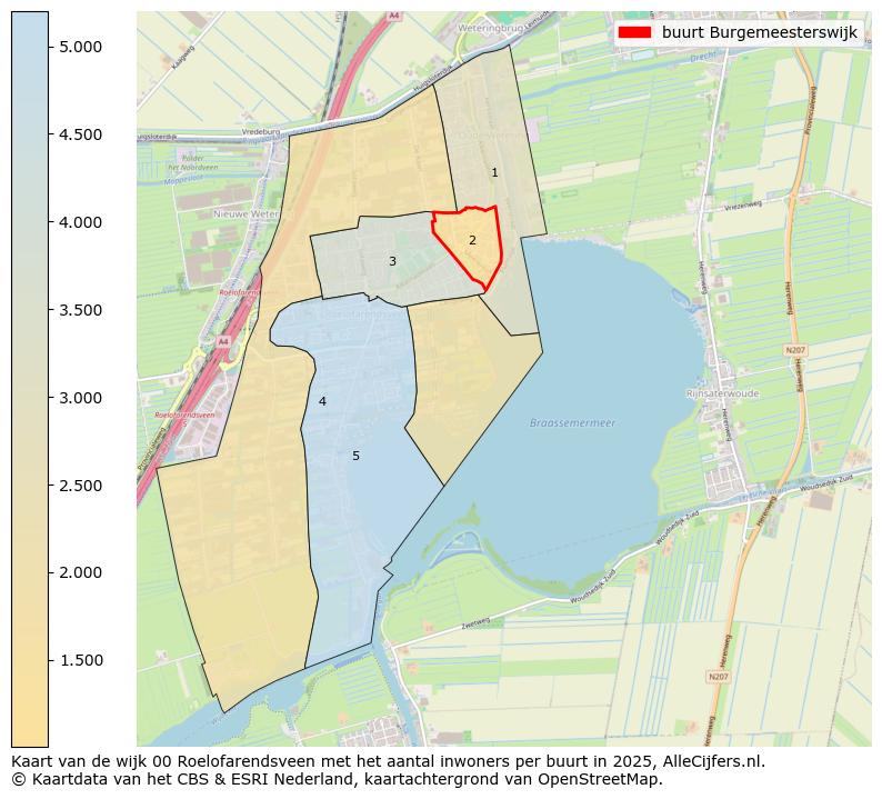 Afbeelding van de buurt Burgemeesterswijk op de kaart.