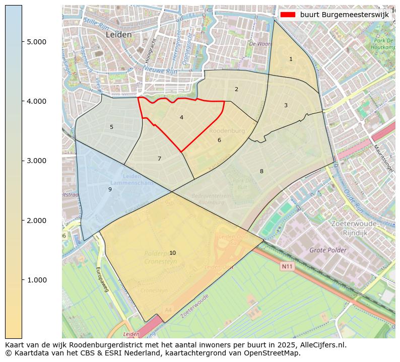 Afbeelding van de buurt Burgemeesterswijk op de kaart.