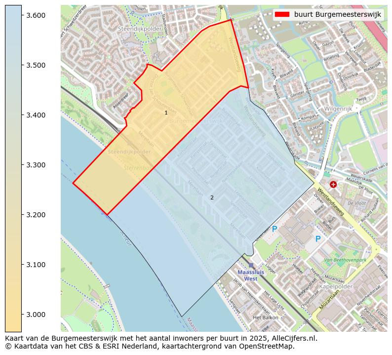 Afbeelding van de buurt Burgemeesterswijk op de kaart.