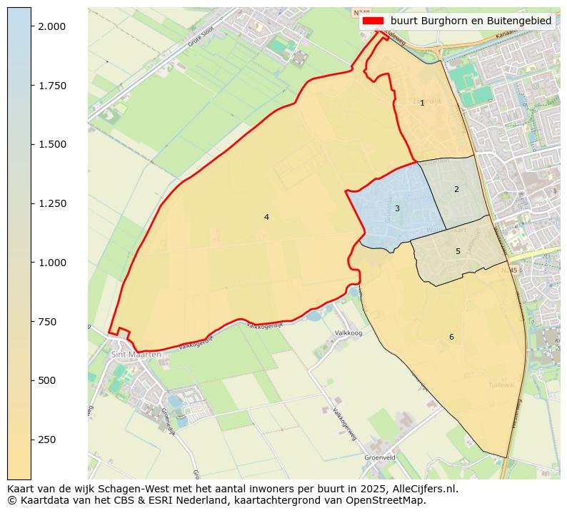 Afbeelding van de buurt Burghorn en Buitengebied op de kaart.