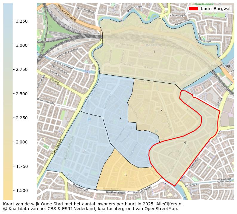 Afbeelding van de buurt Burgwal op de kaart.