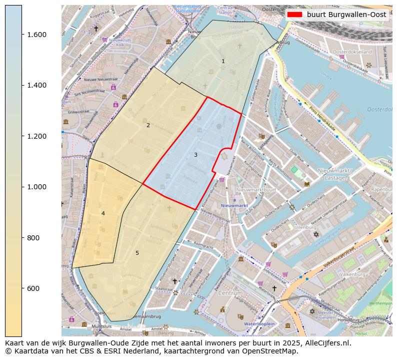 Afbeelding van de buurt Burgwallen-Oost op de kaart.