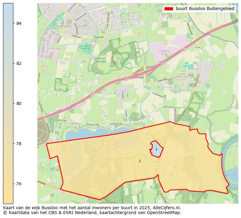 Afbeelding van de buurt Bussloo Buitengebied op de kaart.