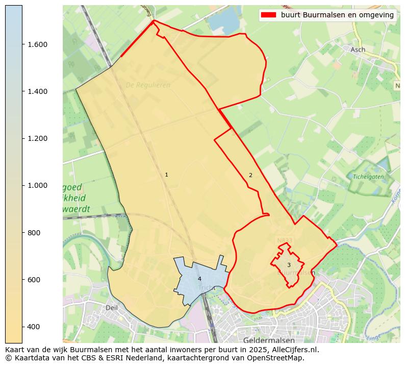 Afbeelding van de buurt Buurmalsen en omgeving op de kaart.