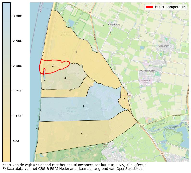 Afbeelding van de buurt Camperduin op de kaart.