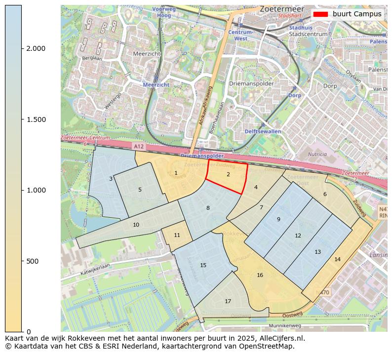 Afbeelding van de buurt Campus op de kaart.