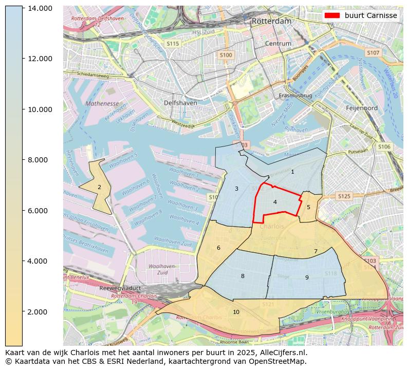 Afbeelding van de buurt Carnisse op de kaart.