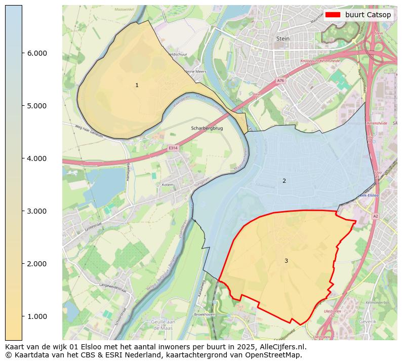 Afbeelding van de buurt Catsop op de kaart.