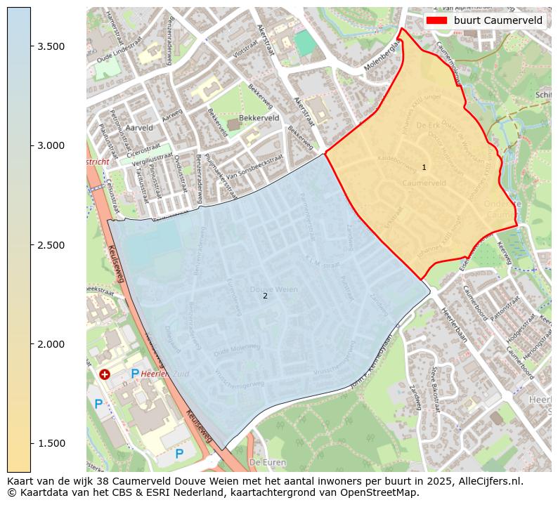 Afbeelding van de buurt Caumerveld op de kaart.