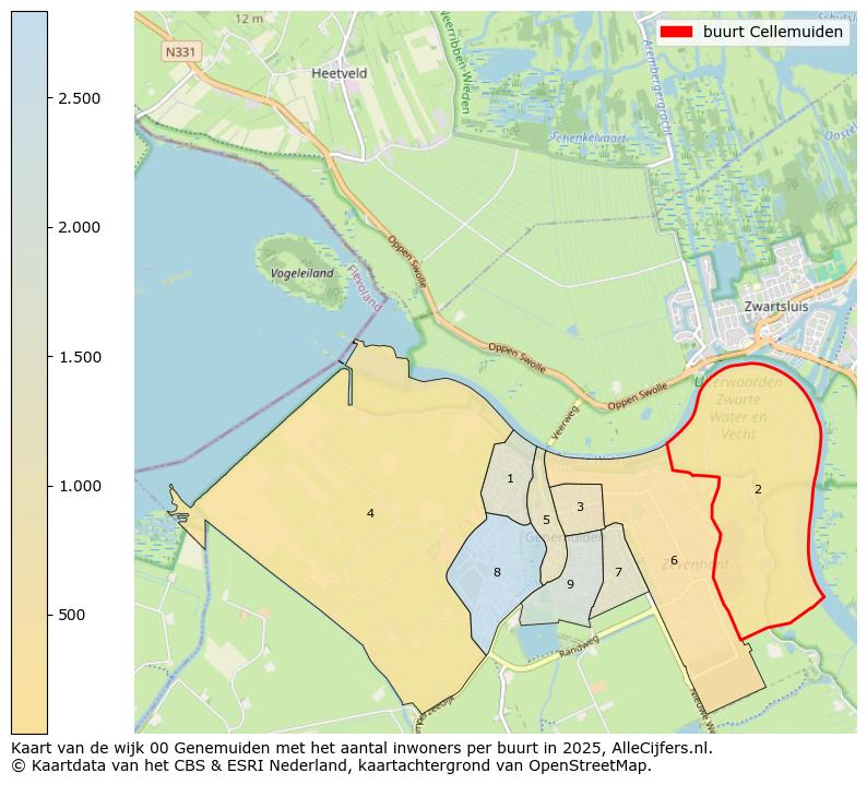 Afbeelding van de buurt Cellemuiden op de kaart.
