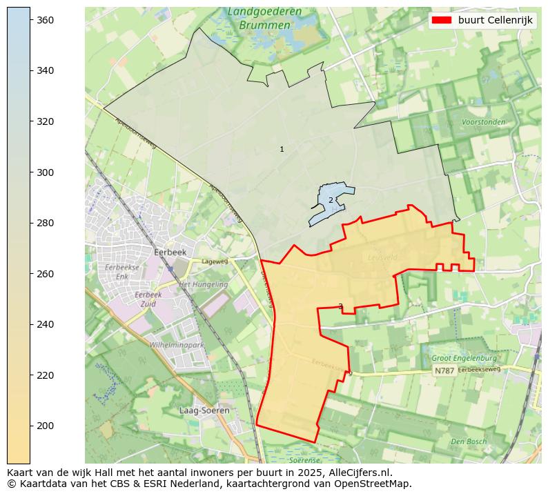 Afbeelding van de buurt Cellenrijk op de kaart.