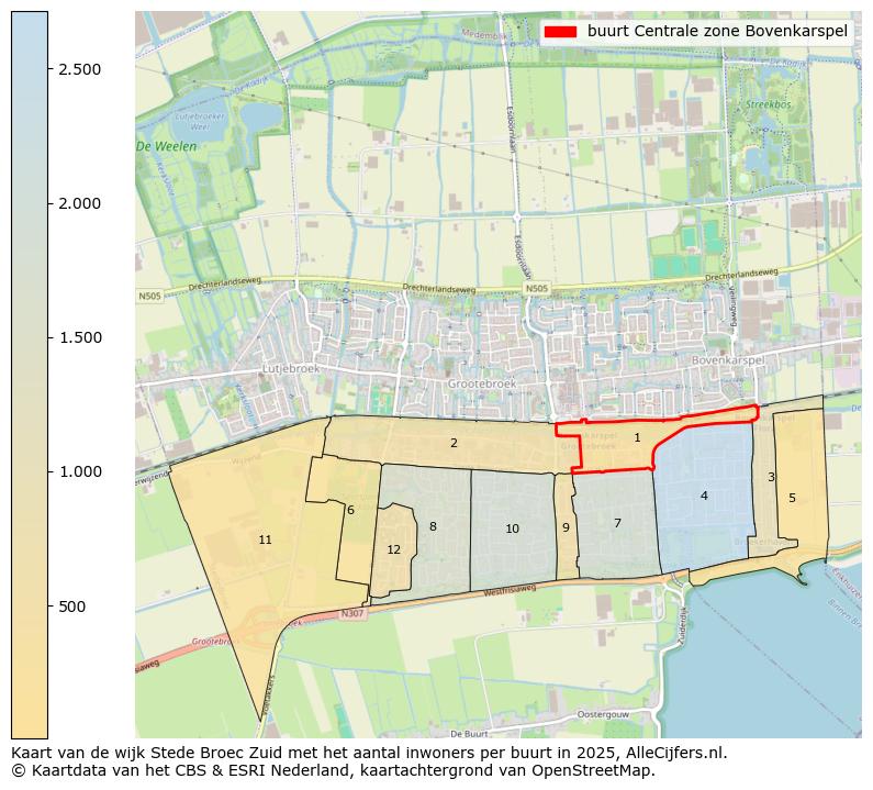 Afbeelding van de buurt Centrale zone Bovenkarspel op de kaart.